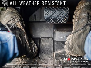 FIAT 500 Floor Liners - 3D All Weather - Pro Line - Black - OMAC (2009-2019)